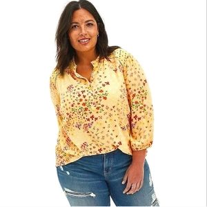 Torrid Floral Eyelet Top